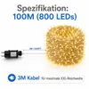 100M 800LEDs 8 Modi Lichterkette Strom, Timer, Produktbild-Vorschau 7