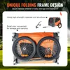 VEVOR Hundeanhänger 30 kg Fahrradanhänger Kohlenstoffstahl Produktbild-Vorschau 6