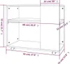 vidaXL Stolik boczny dąb wędzony 70x35x55 cm materiał Podgląd zdjęcia produktu 7