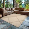 Outdoor Teppich Wetterfest, Pflegeleicht Stilvolles Modern Produktbild-Vorschau 1