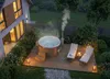 FinnTherm Holz Badefass Stockholm aus Thermoholz, Hot Tub Ø Produktbild-Vorschau 4