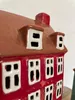 LS-LebenStil Lichterhaus Nyhavn 24cm Rot Braun Keramik Produktbild-Vorschau 4