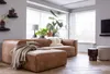 Ecksofa recyceltes Leder Sofa Eckcouch cognac Breite 305 cm Produktbild-Vorschau 1