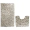 Antirutsch-Badematte-Set 50x80 40x50 cm Beige Produktbild-Vorschau 3