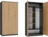 Malwa SD-90 ANTRACITE ARTISAN Kleiderschrank Produktbild-Vorschau 1
