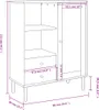 vidaXL Highboard SENJA Rattan-Optik Weiß 90x40x112 cm Produktbild-Vorschau 7
