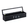 Relaxdays Teebox, 6 Fächern, Bambus, H x B x T: 9 x 43,5 x Produktbild-Vorschau 6