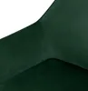 A close-up view of a dark green velvet fabric, showing the texture and sheen of the material. The fabric is draped, creating folds and curves that highlight its softness and depth. Anteprima dell’immagine prodotto