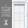 Fadenvorhang mit Polyester weiß-silber Produktbild-Vorschau 2
