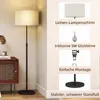 LED Stehlampe Dimmbar Schwarz Höhenverstellbar (133-168cm) Produktbild-Vorschau 3