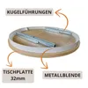 BEAUTYSOFA | Runder Ausziehtisch LAURA 100–140 cm – Produktbild-Vorschau 3