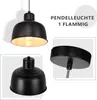 ZMH lampada a sospensione 1 luce nera lampada a sospensione Anteprima dell’immagine prodotto 3