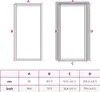 Drzwi wewnętrzne czarne 93x201,5 cm szkło hartowane i Podgląd zdjęcia produktu 9