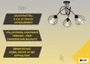 KAR-LIGHTING Deckenleuchte 3-flammig Schwarz, Metall für Produktbild-Vorschau 4