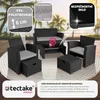 TecTake 404299, Černá, Šedá, 4 sedadlo/sedadel, Dospělí a Náhled obrázku produktu 8