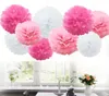 34907 POMPON bibułowy 15 cm biały dekoracja pompony Podgląd zdjęcia produktu 6