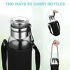 Glasflasche, Trinkflasche Glas Auslaufsicher, Wasserflasche Produktbild-Vorschau 5