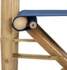 vidaXL Klappbare Regiestühle 2 Stk. Blau Bambus und Stoff Produktbild-Vorschau 6