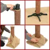 A collage of four images showing how to set up a Christmas tree stand. Anteprima dell’immagine prodotto
