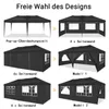 Pavillon pliable 3X6m imperméable stable, tente de Voir les images du produit 1