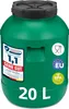 A green plastic barrel with a black lid, shown against a white background. Produktbild-Vorschau