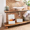 Cestino portaoggetti Relaxdays, set da 2, 2 misure, con Anteprima dell’immagine prodotto 2