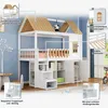 okwish Etagenbett Stockbett 90x200cm mit Kleiderschrank und Produktbild-Vorschau 3