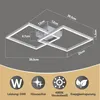 ZMH Deckenleuchten LED Deckenlampe Schlafzimmer 24W Silber Produktbild-Vorschau 4