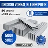 Agrafes 5000 pièces L : 25mm, l: 5,8mm intérieur extérieur Voir les images du produit 2
