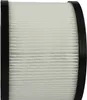 Close-up of an air purifier filter with a white pleated filter material and black edges. Produktbild-Vorschau
