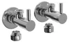 Eckventil 2er-Pack - Messing - Chrom massiv Anschluss 3/8' Produktbild-Vorschau 1