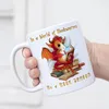 Bookworm? Please, I Am A Bookdragon Tasse Weiß Buch Lesen Produktbild-Vorschau 4