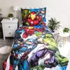 Dětské povlečení Marvel Avengers Hulk Thor Kapitán Amerika Náhled obrázku produktu 2