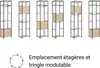 Set di 3 appendiabiti in legno e metallo JUNE Anteprima dell’immagine prodotto 4