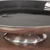 Etagere, 1 Etage, Oval, Aluminium, Silber-Schwarz, poliert, Produktbild-Vorschau 2