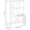 Bücherschrank SENJA Rattan-Look Schwarz 90x35x130cm Produktbild-Vorschau 10