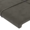 The Living Store LED Kopfteil Dunkelgrau 203x16x118/128 cm Produktbild-Vorschau 5