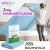 EllaTex Jersey Spannbettlaken 180x200–200x200 Baumwolle – Produktbild-Vorschau 2