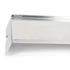 A close-up, angled view of a stainless steel drip pan for a grill. Produktbild-Vorschau