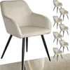 tectake® Esszimmerstuhl Marilyn gepolstert, in Samtoptik 58 Produktbild-Vorschau 9