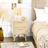 HOMCOM Nachttisch im Boho-Design, Nachttisch mit 2 Produktbild-Vorschau 2