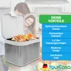 YourCasa® Biomülleimer Küche für Biomüll aus Edelstahl Produktbild-Vorschau 7