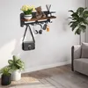 Schlüsselbrett Holz mit Ablage, Schlüsselablage Wand mit 7 Produktbild-Vorschau 4