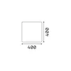 Moderne Stehleuchte Luna Aluminium Weiß 1 Licht E27 D40Cm Produktbild-Vorschau 3
