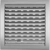 A square ventilation grille with horizontal slats, mounted in a frame. Náhled obrázku produktu