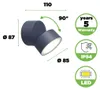 ECO-LIGHT 5626101125 Lutec LED Applique murale d'extérieur Voir les images du produit 6
