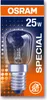 The image shows the packaging of an OSRAM 25W E14 clear oven light bulb. Náhľad obrázku produktu