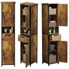 169 cm hoher Schrank – schmales Regal für das Badezimmer Produktbild-Vorschau 1