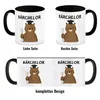 Bär mit Doktorhut Kaffeebecher in schwarz mit Spruch Produktbild-Vorschau 4