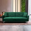 divano letto a 3 posti in tessuto vellutato dal design Anteprima dell’immagine prodotto 8